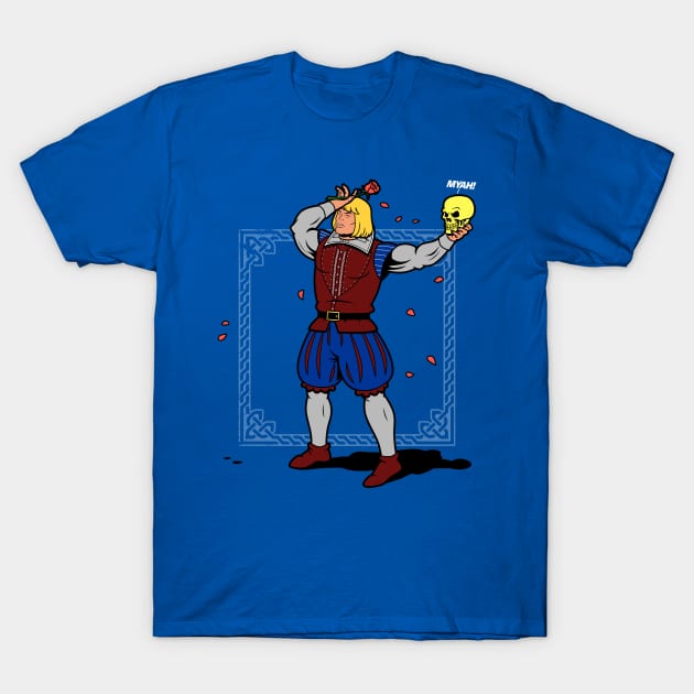 Funny Shakespeare Superhero 80's Cartoon Parody T-Shirt by BoggsNicolas